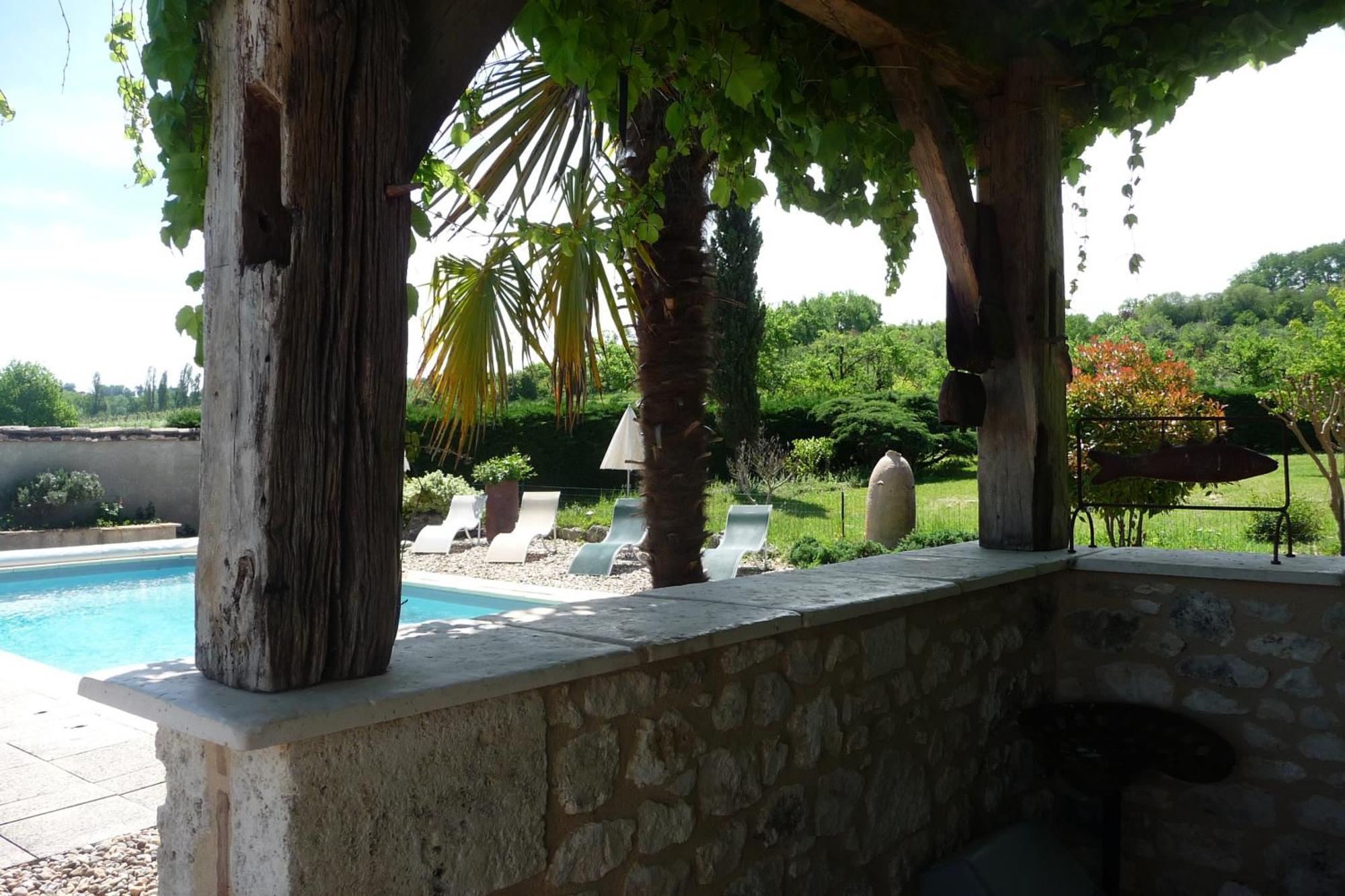 Domaine De La Queyssie Bed and Breakfast Saussignac Exteriör bild